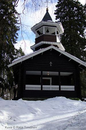 Ortodoksinen rukoushuone Kalmistonkatu - ulkona