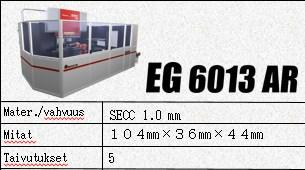 60 10 Työkalujen haku 115 0 Kokonaisaika 457 60 s s HFE EG 6013 AR Asetus 397 50