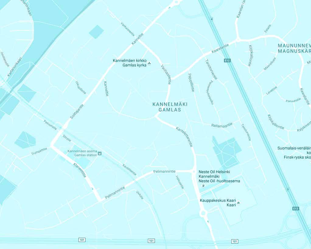 Kaarelanpuisto Uudet sävelet Helposti minne ja mistä vain 100 kauppaa, ruokaa, asusteita ja viihdettä 800 metriä luonnon helmaan 800 metriä Kanneltalolle Kannelmäen liikuntapuisto Kannelmäen