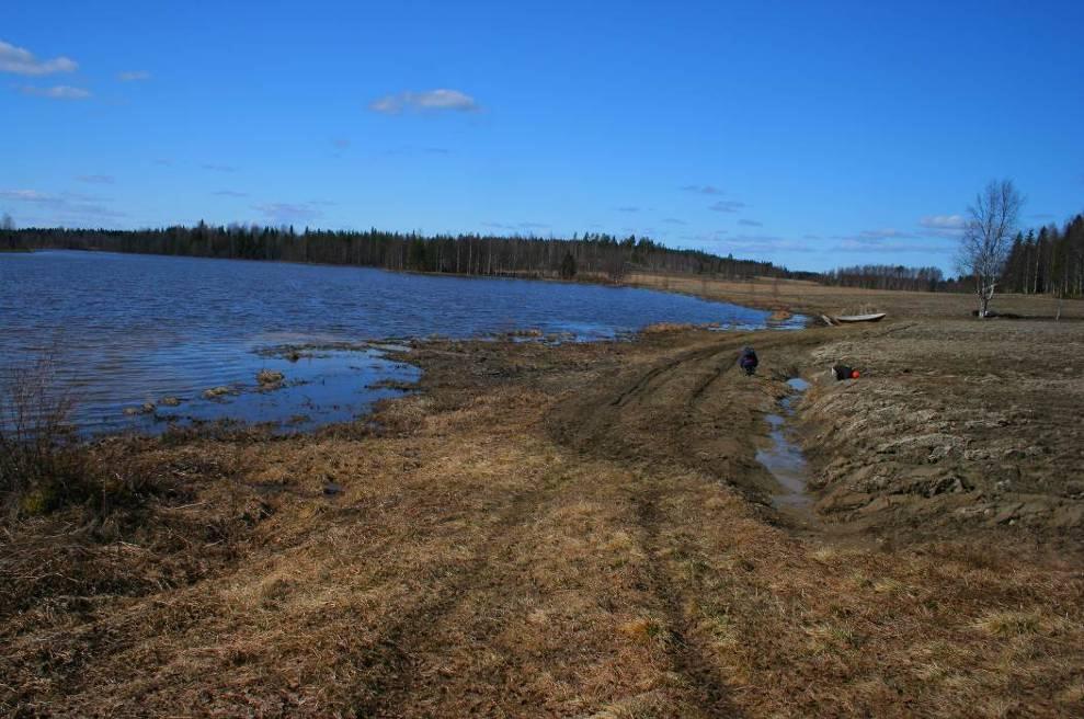 58 Kuva 15. Pohjajärven koilliskulman peltoa keväällä 2011. Kuva: Antti Karhapää. Keväällä 27.4.