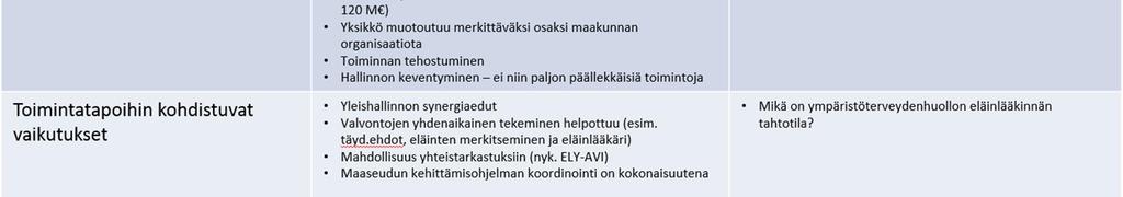 - Suuri yhtenäinen palvelukokonaisuus, joka rakentuu asiakaslähtöisesti palveluilla runsaasti keskinäisiä liittymäpintoja.