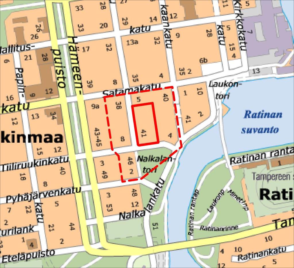 TAMPEREEN KAUPUNKI 30.8.2017 III (NALKALA), NÄSILINNANKATU 39-41, TIILIRUUKINKATU 6, TÄYDENNYSRAKENTAMINEN. Asemakaava nro 8599 Diaarinumero: TRE: 4686/10.02.