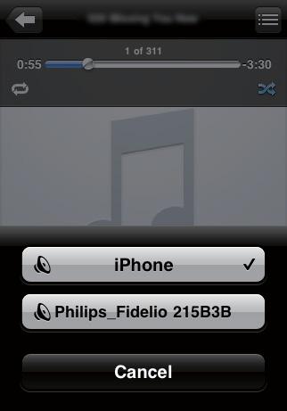 5 Toistaminen 3 Valitse luettelosta Philips_Fidelio XXXX (tai mukautettu käyttäjänimi).