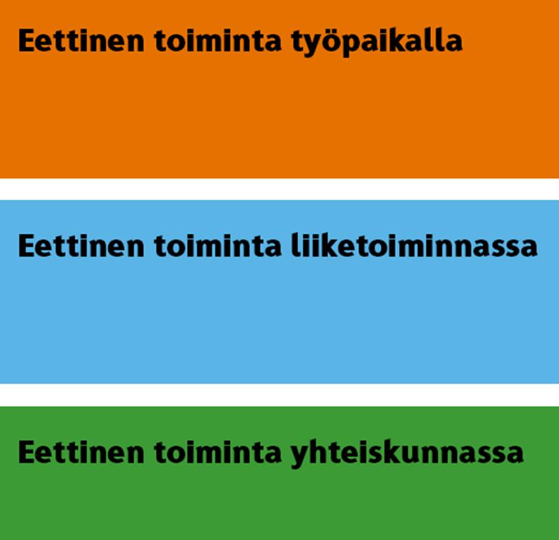 17 Kuvio 5. Skanskan eettisen ohjeiston pääkohdat.[1.