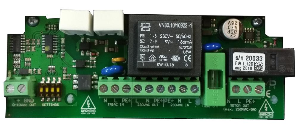 M 536991100910082016 THERMEX AC/DC KONVERTER 31 THE PRODUCT AC/DC converter is used for connecting the hood with triac control to an external DC-motor ENGLISH» THE PRODUCT 1 2 3 4 5 6 1.