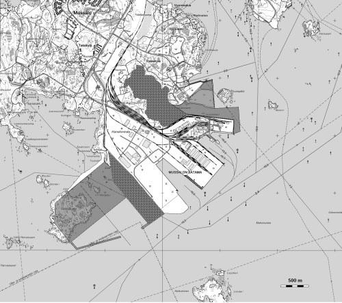 Vuorovaikutteinen osallistuminen on vaikuttanut sataman laajennusvaihtoehtojen suunnitteluun, joten kuvissa on esitetty päivitetyt laajennusvaihtoehdot YVA-ohjelmassa esitettyihin vaihtoehtoihin