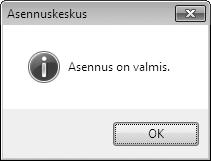 asennusohjelmasta.