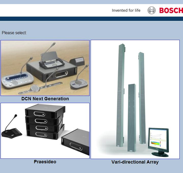 VARI-Directional-järjestelmä VARI-yksikön määritys fi 33 Kuva 6.8 Bosch Security System -lisenssisivusto 6.1.