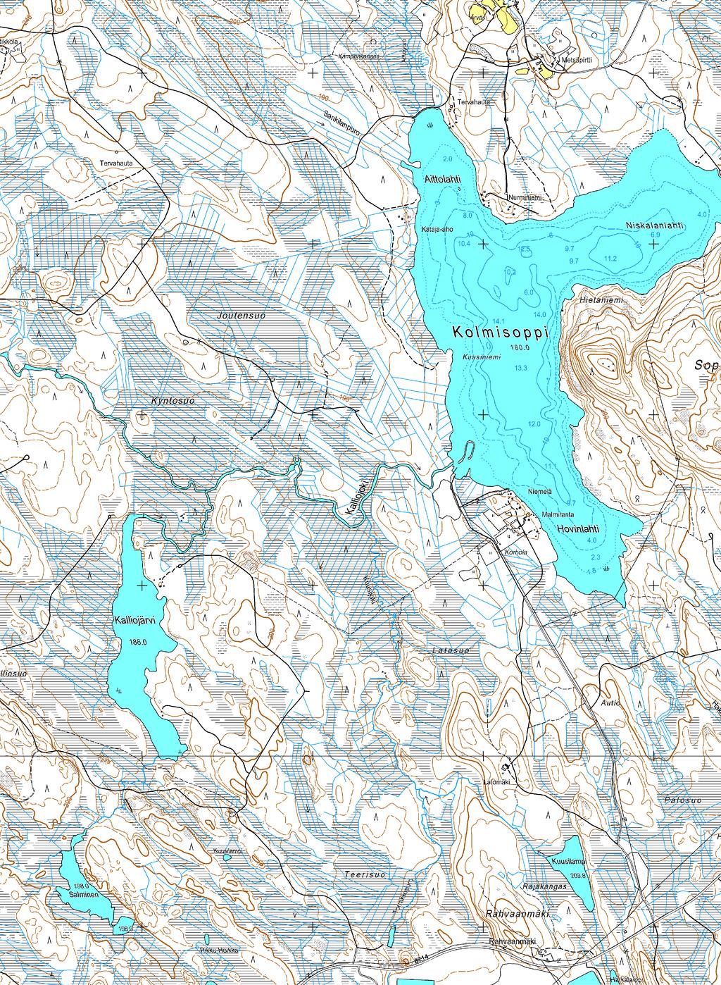 1:15 000 (A3) \\rfilahds01\data1\1600-yva\talvivaara\82137971 Kaivoksen laajennuksen YVA\1510009006_YVA-tarveharkinta_purkuputki\Piirustukset\1510009006_1C-D_purkuputki_A3.