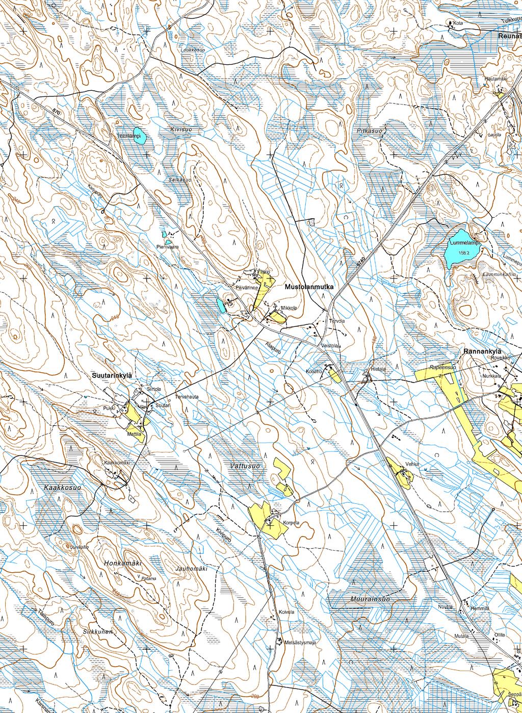 1:15 000 (A3) Putkilinja Kaivospiiri Laajennusalue 0 1000m \\rfilahds01\data1\1600-yva\talvivaara\82137971 Kaivoksen laajennuksen