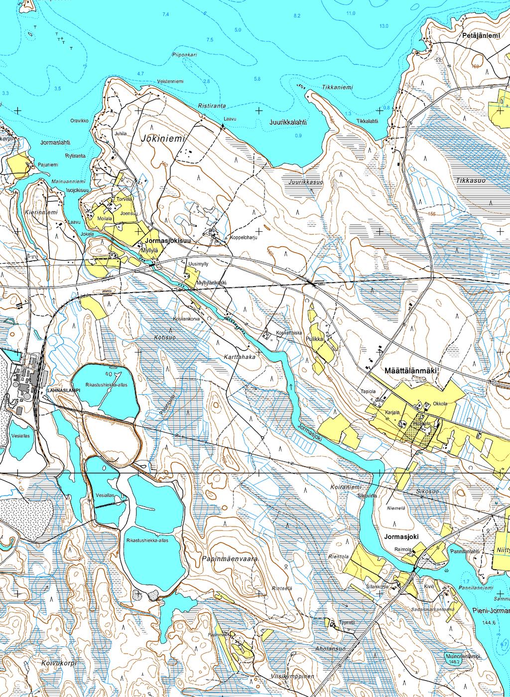 0 1000m Putkilinja 1:15 000 (A3) \\rfilahds01\data1\1600-yva\talvivaara\82137971 Kaivoksen laajennuksen