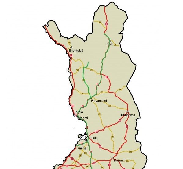 45 Sodankylä, pohjoinen kiertoliittymä Ketosen Kuljetus Kuormattuna Tyhjänä Ii, pohjoinen kiertoliittymä Korsu, (Lehtonen) Kuormattuna Tyhjänä Rovaniemi, avoin liittymä (Varikkotie/Alatie) Ketosen