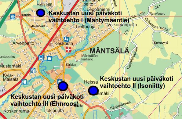 TOIMITILAT 105 Hanke: Keskustan (Isonniityn) uusi päiväkoti Päätekijä: Tekniset palvelut / tekninen johtaja Hannu Seppälä Muut osapuolet: Perusturva/ Eija Rintala, Erja Sihlman Aikataulu: