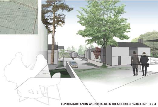 The merits of the entry are in the design of the subareas. The structure is dense and carefully articulated.
