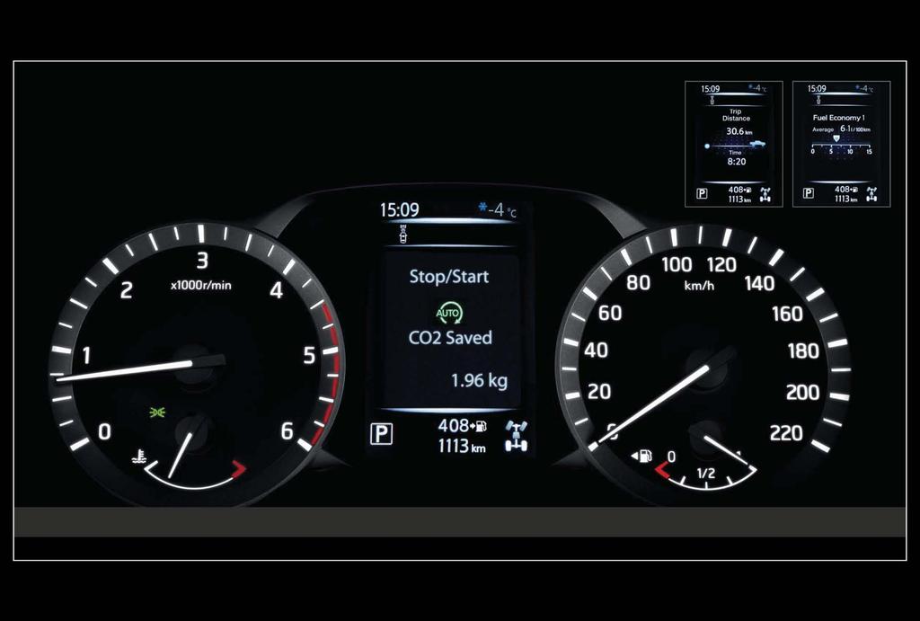 NISSAN ADVANCED DRIVE-ASSIST DISPLAY INNOVAATIO SILMIESI EDESSÄ Kun mielessä pyörii paljon asioita, on helppo unohtaa kaikkein tärkein: keskittyminen ajamiseen.