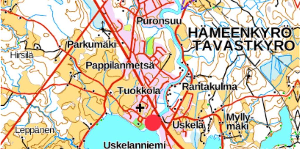 Alajuoksun havaintopaikalla oli näytekivillä vähän vesisammalia sekä runsaammin orgaanista tai saviainesta. Vedessä oli molemmilla havaintopaikoilla vähäinen humusväritys. Kuva 11