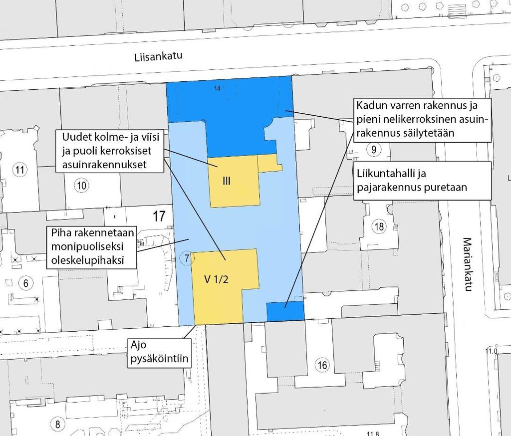 Mitä alueelle suunnitellaan? - Kaksi uutta asuinkerrostaloa - yht.