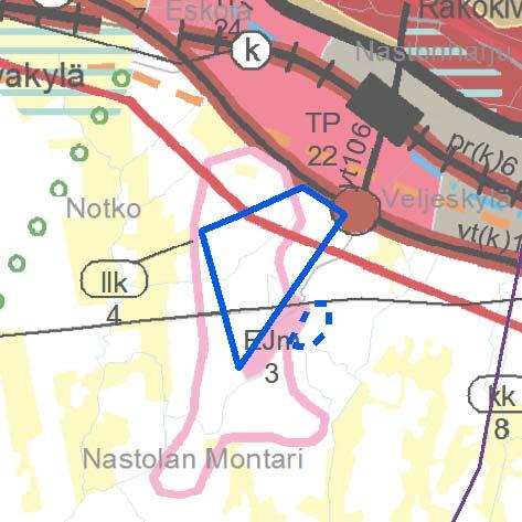 4 Montari Maakuntakaava Uusi eritasoliittymä Lemuntie, tien leveys 4,5 m hyväkuntoinen päällyste, tien reunavyöhyke ok. Geometria ok. Levennettävä 2 m.