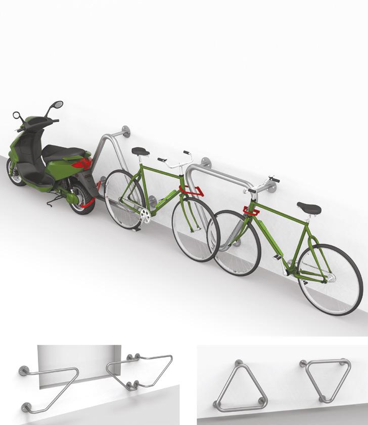 SIDEWALK SIDEWALK TRIANGLE BK6002 1-2 pyörää / aisa, limittäin Sidewalk on suunniteltu erityisesti kaupunkikeskustojen ahtaille kulkuväylille ja sen avulla pienikin tila voidaan hyödyntää