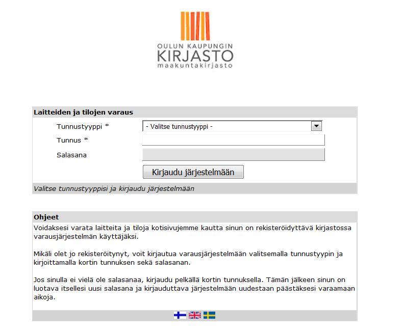 Vanha laitteiden varausjärjestelmä Kirjastossa oli vuodesta 2003 alkaen käytetty asiakasmikrojen varausjärjestelmää, johon myöhemmin lisättiin muiden laitteiden ja tilojen varausmahdollisuus.