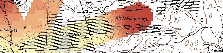 2008 Painovoimamittauspiste 115-120 120-125 h Maatutkaluotaus 125-130 130-135 Yli 135 0 0,5 1 km