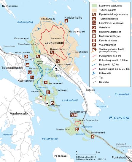 Freshabit toimenpiteet Itä-Suomen puistoalueella ACTION C.11: Retkeilypolku tutkimuspuistoon Viitoitetaan n. 7 km-mittainen retkeilypolku, joka suureksi osaksi myötäilee Metlan lenkki-hiihtoreittiä.