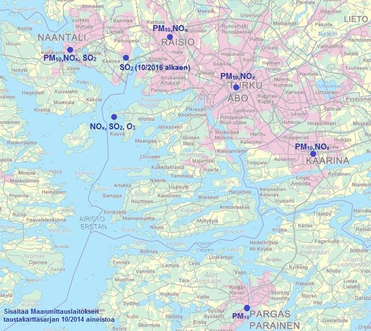 LIITE 1 Turun seudun ilmanlaadun