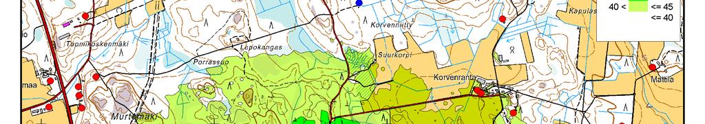 pohjoisen, idän ja lännen suuntaan.