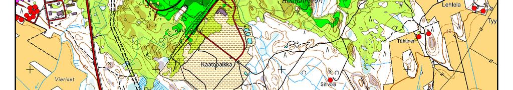 Ekokemin nykytilan mukaiset meluvyöhykkeet L