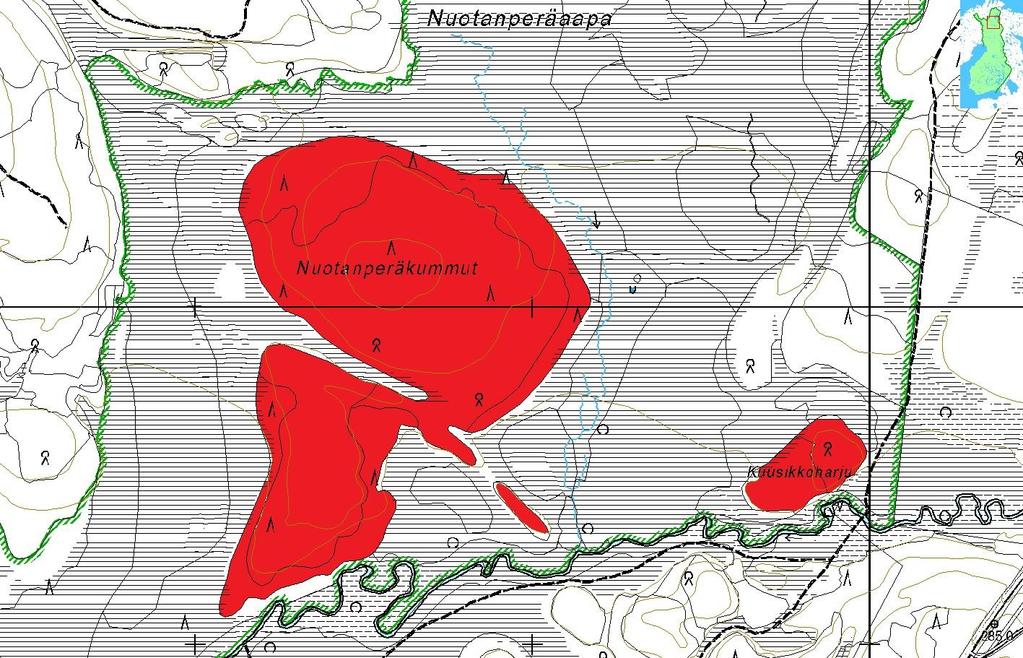 Kartta: Siiri Tolonen/Metsähallitus Sota-aavan