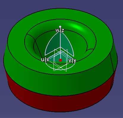 CAD tools quick guide Core And Cavity Pulling Direction Pulling Direction Työkalu analysoi kappaleen päästökulmat.