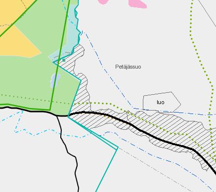 sijaitsee Kullaanlähteiden luonnonsuojelu- ja Natura 2000 -alue, joka on Päijät-Hämeen puolella merkitty alueena ja Kymenlaakson puolella pistemäisenä kohdemerkintänä (Kuva 9).