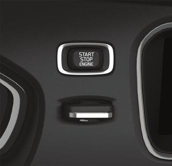 Kuinka käynnistän ja sammutan moottorin? 01 Käynnistys Työntäkää etäavain virtalukkoon (ei koske Keyless drive* -järjestelmää).