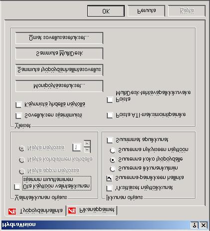 valintaikkuna Windows NT 4.