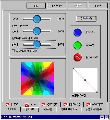 35 Väriominaisuudet Väriominaisuudet käytetään väriasetusten säätämiseen. Se myös sallii videopeiton gamma-säädön videopelaamista varten.