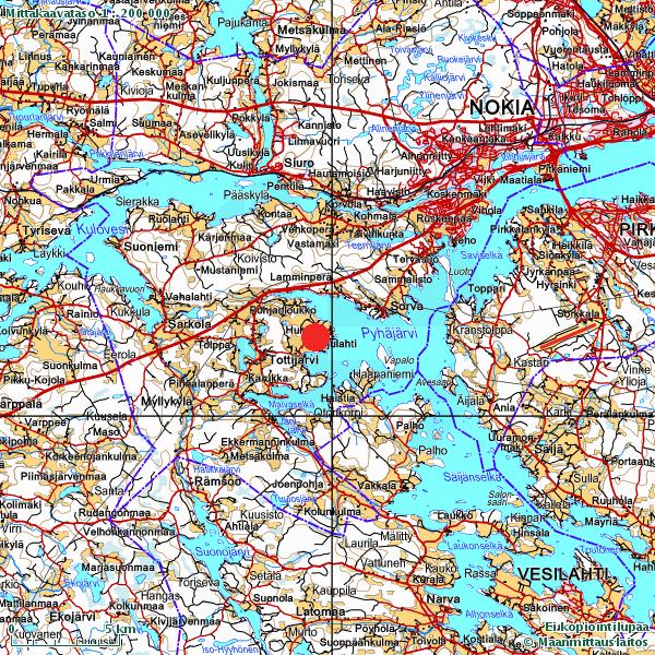 JOHDANTO Pirkanmaan maakuntamuseo suoritti Nokian Tottijärven Pajulahden Huhtaan vesihuoltolinjan alueen arkeologisen inventoinnin toukokuussa 2011.