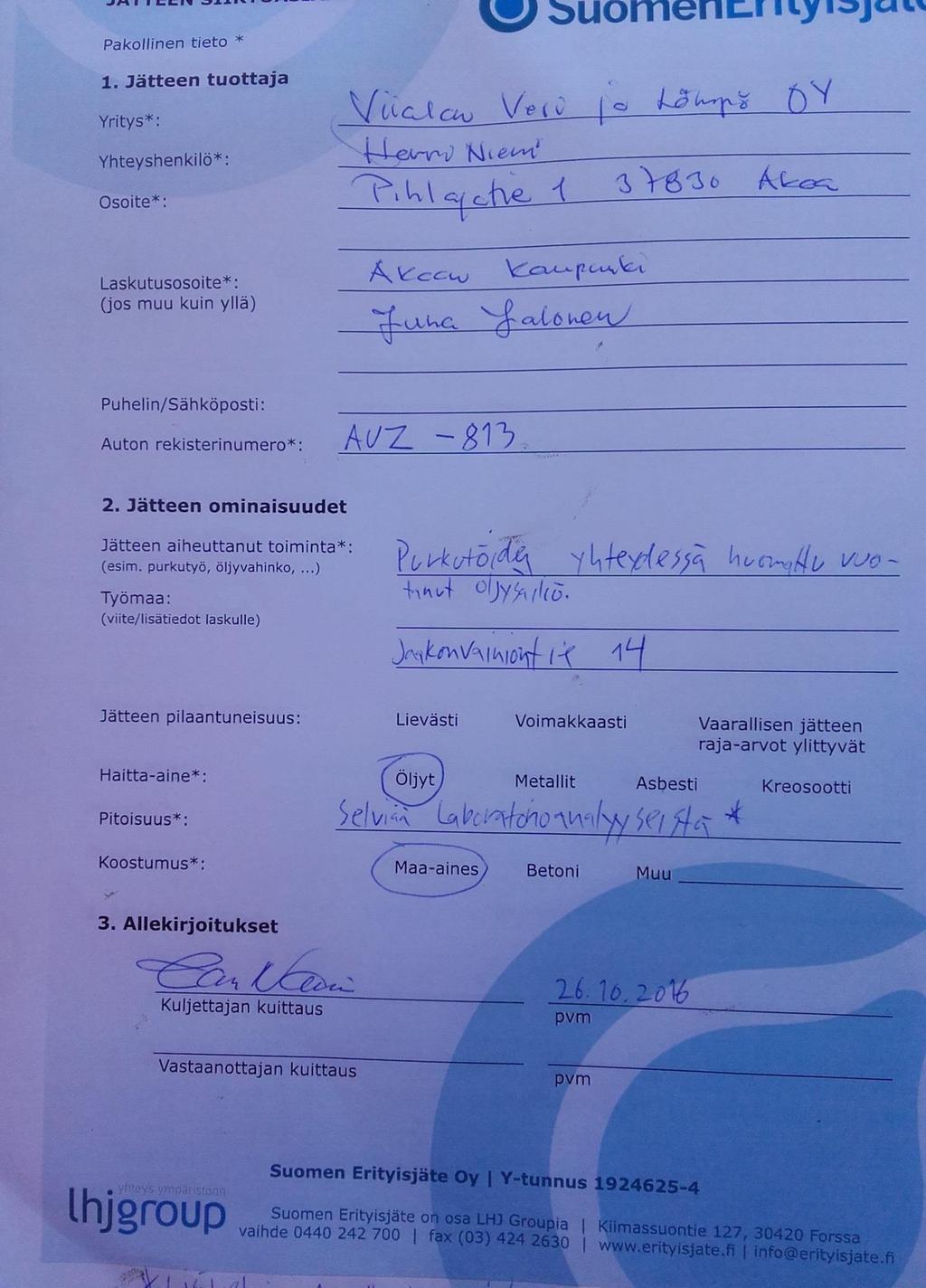 Liite 2 Jätteen