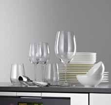 ProfiLine astianpesukoneiden upeita ominaisuuksia* Perfect GlassCare Erittäin hellävarainen pesu esimerkiksi lasi- ja posliiniastioille.
