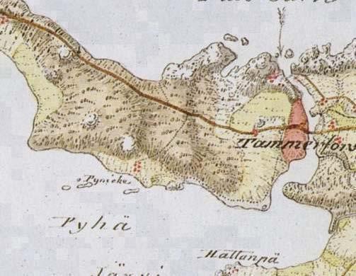 1780 Kuninkaan Kartasto Tampereen tienoilta Kuninkaan kartaston kartat valmistuivat vuonna 1780, vuosi