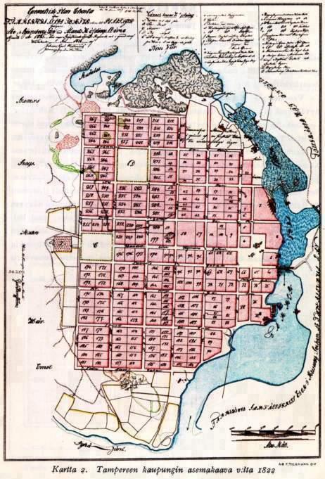 1817-23 Tammerkosken yläputouksessa suoritettiin suuri perkaus, joka paransi