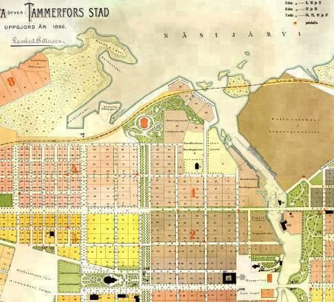 Pajasaaren paja on vuoden 1903 kuvan mukaan siirretty autatien alta saaren pohjoisosaan, ampereen