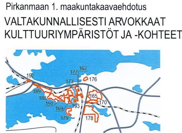 Kaavatilanne 9 Kaava 8167 Mältinrannan uimapaikka, Pirkanmaan 1. maakuntakaava valtioneuvoston vahvistama 29.3.