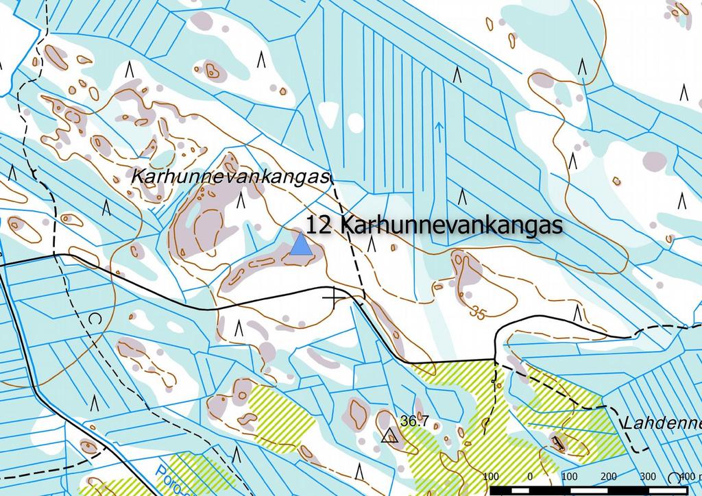 7 Karhunnevankankaan sijainti