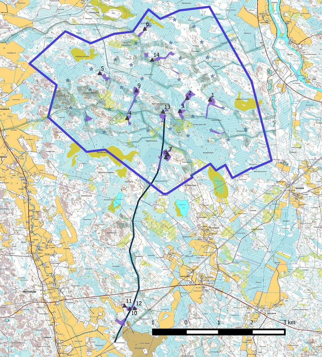 4 3. Maastoinventointimenetelmä ja inventoidut alueet Maastoinventoinnissa tarkastettiin muuttuvan maankäytön alueet niiltä osin kuin niitä ei oltu inventoitu tai ar vioitu edellisenä vuonna.