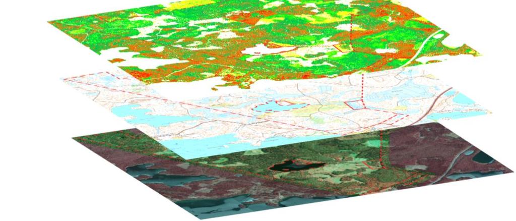 Digitaalinen kartta-aineisto Metsävaratiedot Taustakartat Maaperäaineisto Kaava-aineistot