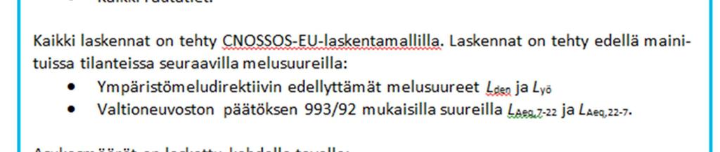 Meluselvitykset ja meluntorjunnan toimintasuunnitelmat tehdään yli 100 000 asukkaan väestökeskittymistä, maanteistä joiden liikennemäärä on yli 3 miljoonaa ajoneuvoa vuodessa, rautateistä joiden