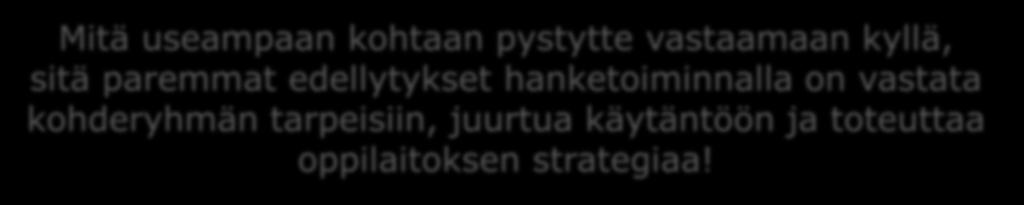 Mietimme parhaita toimintatapoja, joilla uusien tuotteiden tai toimintamallien levittäminen ja käytäntöön juurtuminen parhaiten onnistuu Hanketoimijoiden osaamisen,