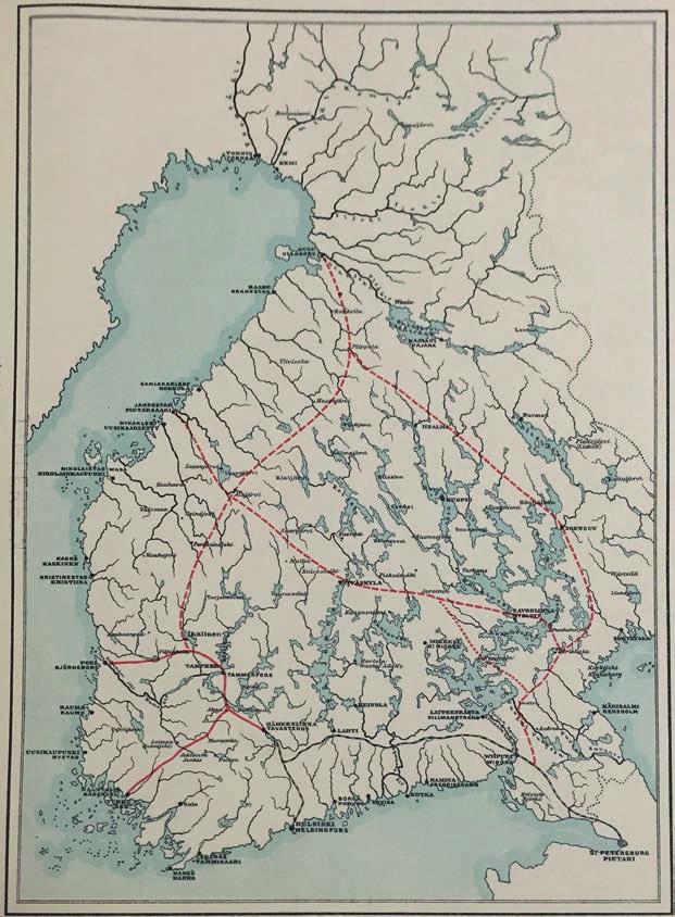 RAUTATIEN RAKENTAMINEN TAMPEREELLE Suomen ensimmäinen rataosuus valmistui Helsingin ja Hämeenlinnan välillä vuonna 1862.