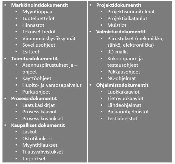 12 (34) meisin versio. Monessa yrityksessä luullaan ongelman ratkeavan pelkällä PDM-järjestelmän hankinnalla. Yrityksellä on oltava selvä käsitys siitä, mitä järjestelmällä halutaan tehdä.