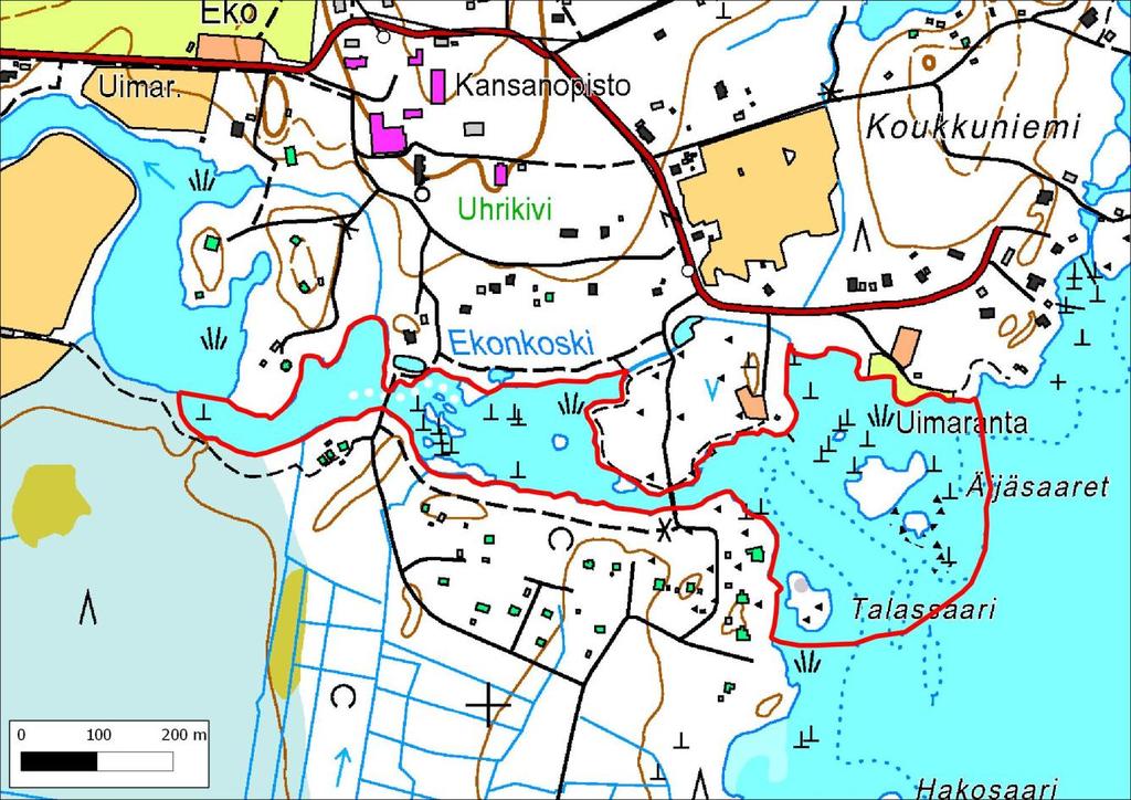 5) Koskikara- ja vesilintujen kevätkerääntymisalue Hartolan Ekonkoski. Alue sijaitsee Tainionvirran luusuassa.